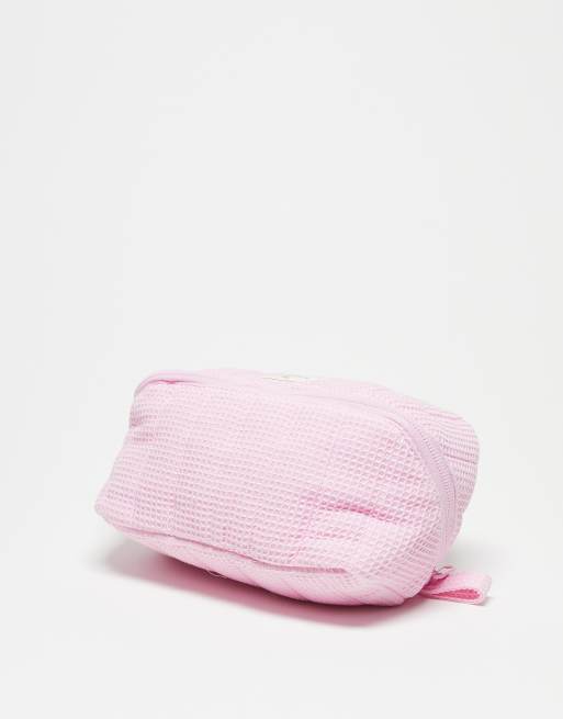 The Flat Lay Co. X ASOS Exclusive Marshmallow Flat Lay Makeup Box Bag - Pink Waffle