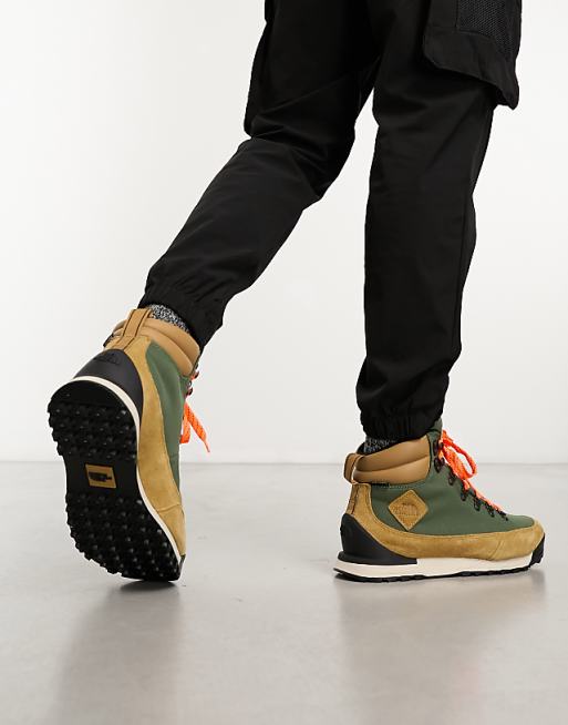 The North Face Back-To-Berkeley IV Waterproof Hiking Boots In Khaki And Stone
