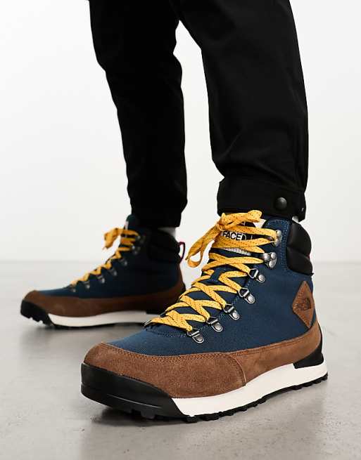 The North Face Back-To-Berkeley IV waterproof hiking boots in blue and brown