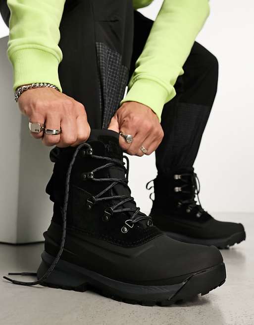 The North Face Chilkat V Lace Up Waterproof Hiking Boots In Black