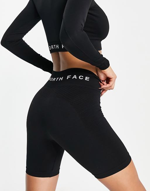 The North Face Training Seamless Legging Shorts In Black Exclusive At ASOS