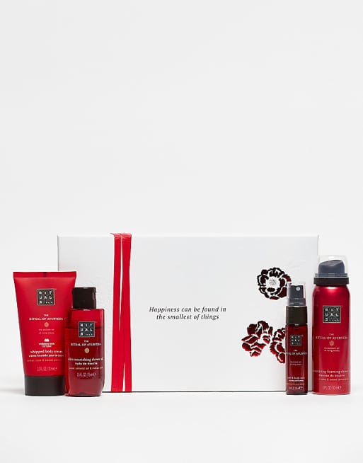 The Ritual of Ayurveda Sweet Almond Oil & Indian Rose Bath & Body Small Gift Set