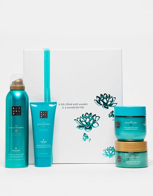The Ritual of Karma Lotus Flower & White Tea Bath & Body Medium Gift Set