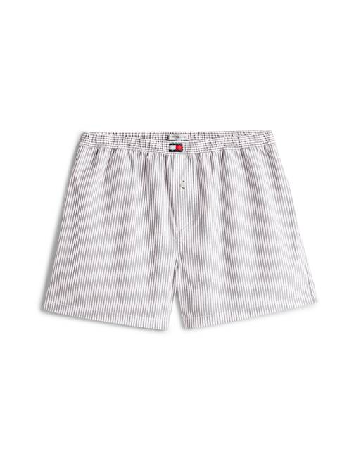 Tommy Hilfiger Woven Pyjama Shorts In Blue Stripe