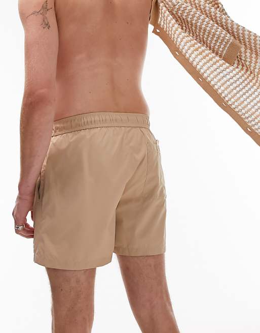 Topman Swim Shorts In Stone
