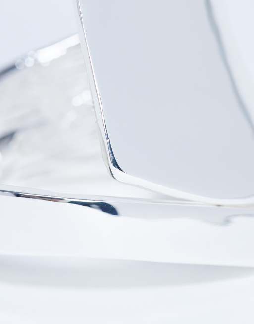 Topshop Bethany Plated Bangle In Silver