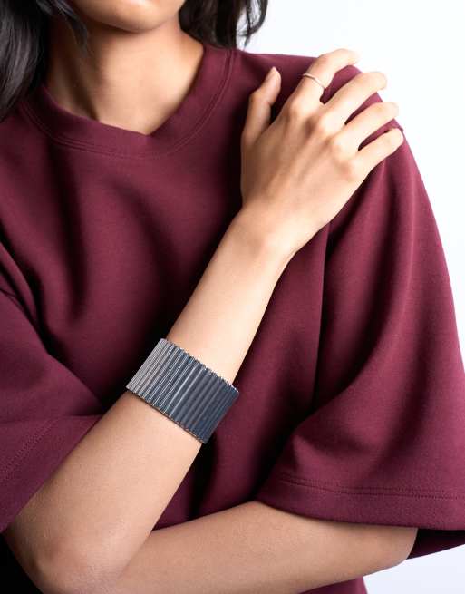 Topshop Bobbi Bangle In Silver