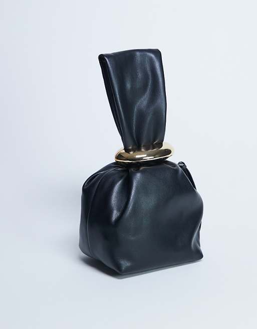 Topshop Gee Mini Hardware Grab Bag In Black