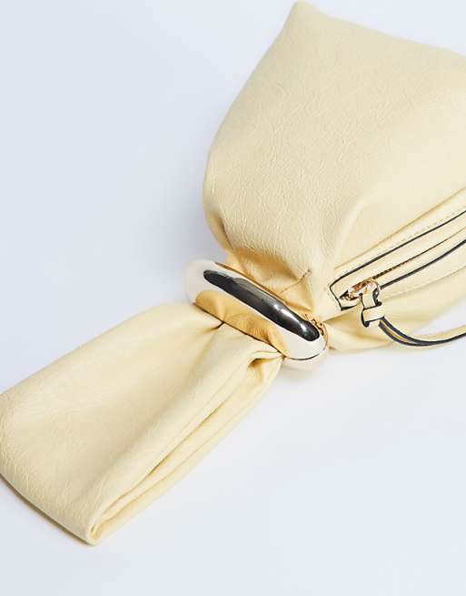 Topshop Gee Mini Hardware Grab Bag In Lemon