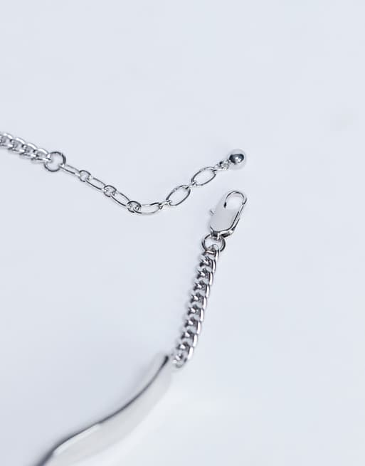 Topshop Megan Statement Necklace In Silver