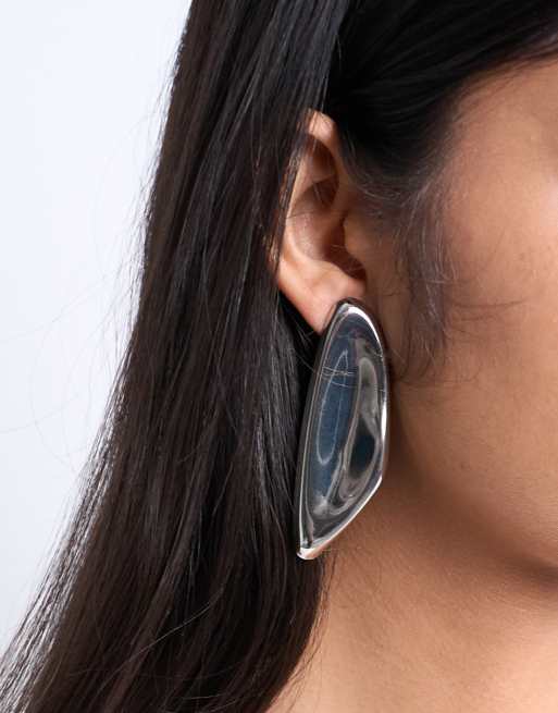 Topshop Paloma Statement Earring In Silver