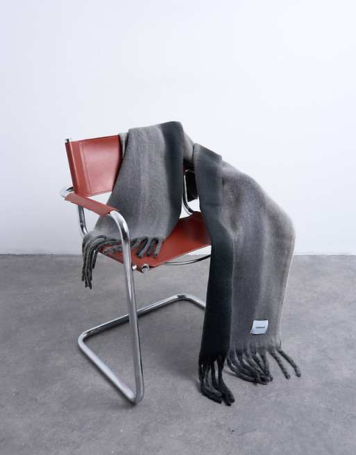 Topshop Sydney blanket scarf in grey