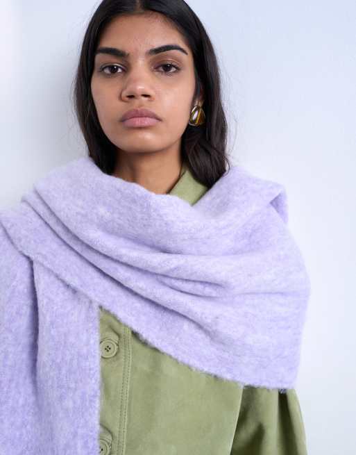 Topshop Sydney Blanket Scarf In Lilac