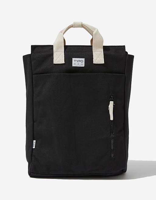 TYPO Got your back tote backpack in black