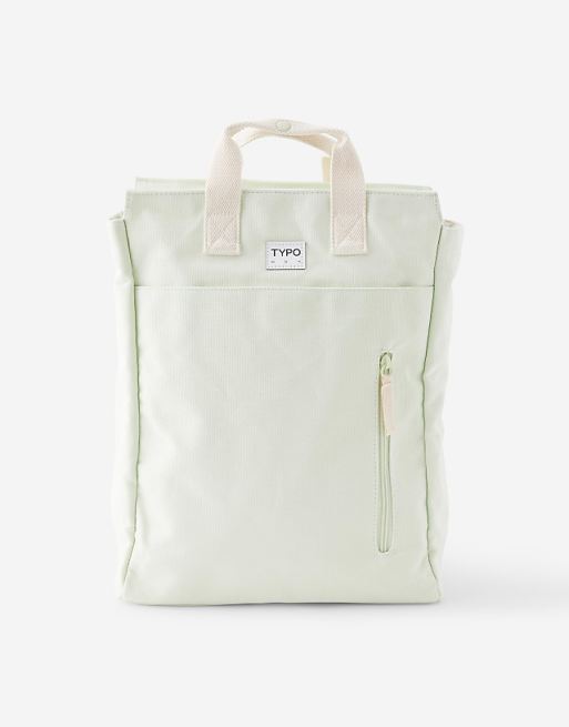 TYPO Got your back tote backpack in green