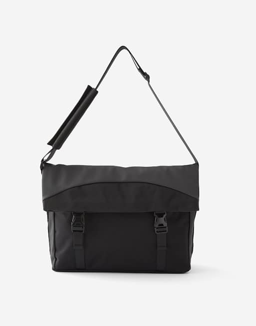TYPO Metro messenger satchel in black