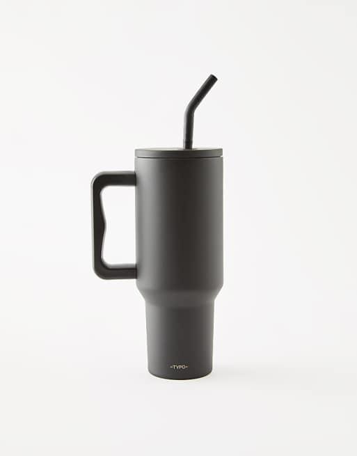 TYPO The traveller oversized metal tumbler in black