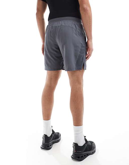 Under Armour Launch 7 Inch Shorts In Grey