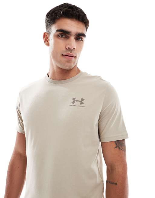 Under Armour Sportstyle Left Chest Logo T-shirt In City Khaki