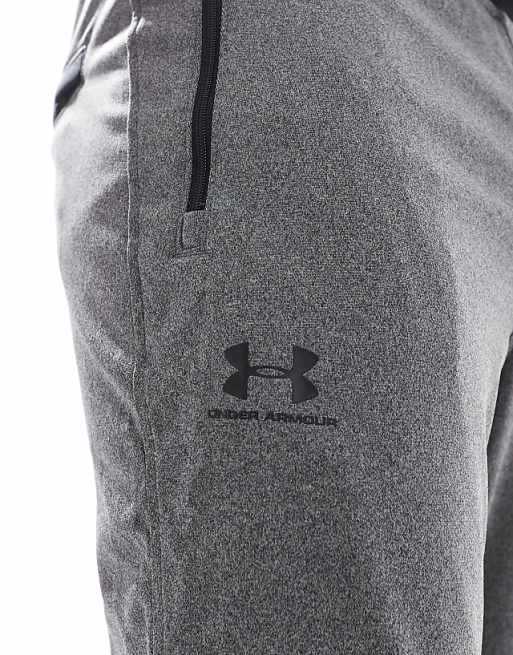 Under Armour Sportstyle Tricot Joggers In Charcoal