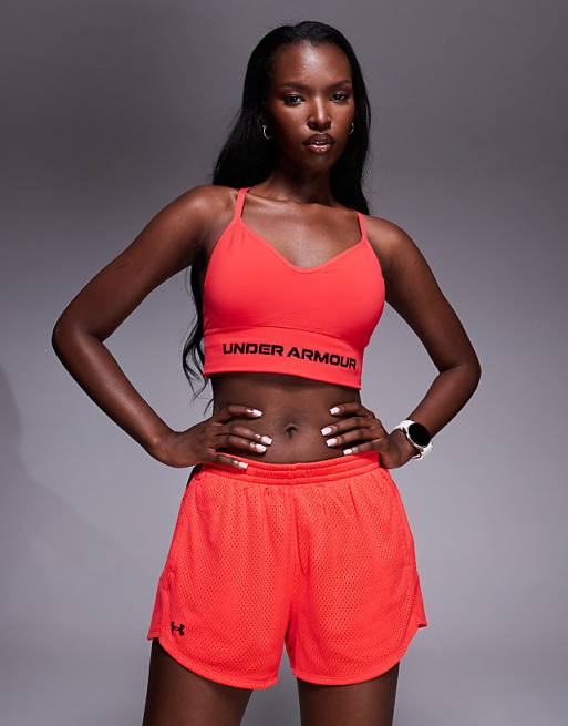 Under Armour Tech Mesh Gym Shorts In Racer Red