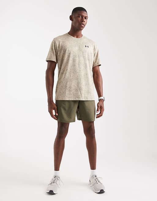 Under Armour Tech Pixelate T-shirt In City Khaki