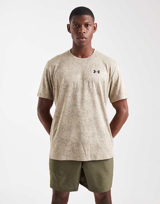 Under Armour Tech pixelate t-shirt in city khaki