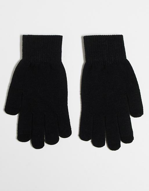Vero Moda Touchscreen Gloves In Black