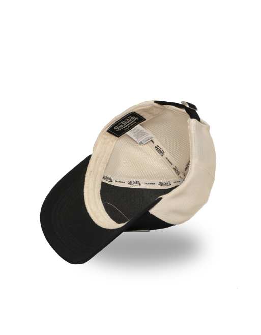 Von Dutch Trucker Cap In Black And Beige