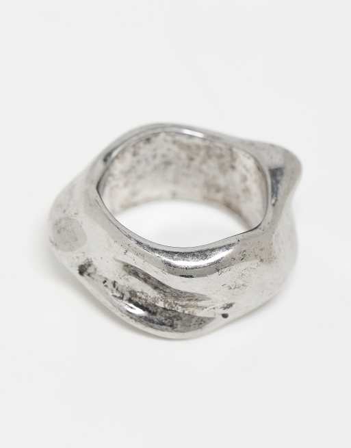 Weekday Abstract Chunky Ring In Silver