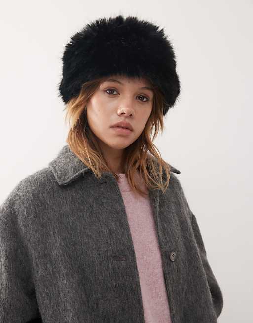 Weekday faux fur headband in black